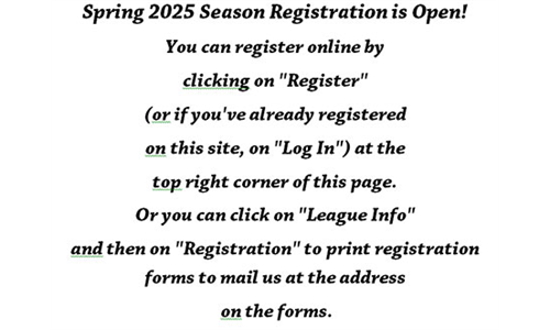 PWLL 2025 Spring Season registration is open!